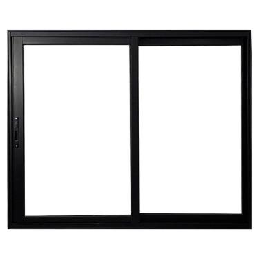 Imagem de Janela Vitro 2 Folhas de Correr de Alumínio Linha 25 120cm x 120cm Preto