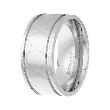 Imagem de Aliança de Namoro Xteel 10mm - Convex, 18