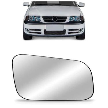 Imagem de Lente Espelho Retrovisor Gol G3 1999 2000 01 02 2003 Prata - METAGAL 2