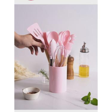 Imagem de Kit Completo 12 Utensílios Cozinha em Silicone Macio Suporta Altas temperaturas Utensií...