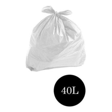 Imagem de Saco De Lixo Comum Branco Leitoso 40Lts Pct C/100 Un - Higipack