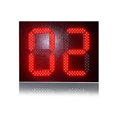 Imagem de Protable Gym Timer 25,4 cm 3 bits 888 LED vermelho para uso externo temporizador de contagem regressiva ao ar livre impermeável LED Dis-Play logotipo visibilidade digital ao ar livre (Cor: 2 bits Dia
