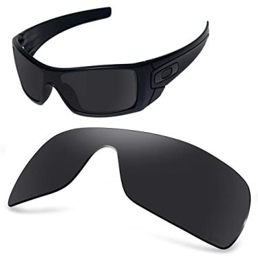 Imagem de AOZAN Lentes de reposição ANSI Z87.1 para óculos de sol Oakley Batwolf OO9101, Ônix preto, Batwolf