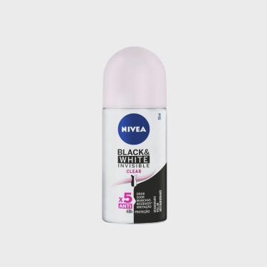 Imagem de Nivea Desodorante Antitranspirante Roll On Invisible Black & White Clear 50ml
