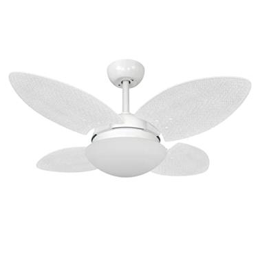 Imagem de Ventilador De Teto Branco 4 Pás Volare Premium Vr28 Mini Petalo Palmae Branco 220v Volare Volare 220v Branco Pequeno