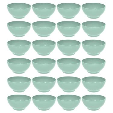 Imagem de 24 Tigelas Grandes Crippa Travessas Verde Menta Servir Sobremesa Salada Buffet Restaurante