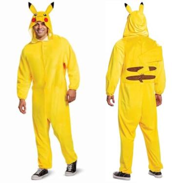 Imagem de Disguise Fantasia adulta clássica Pikachu, Amarelo, L - XL (42-46)