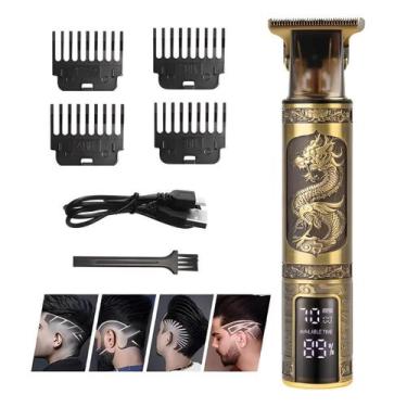 Imagem de Maquina De Cortar Cabelo Dragão Profissional Acabamento Tela - Thor Im