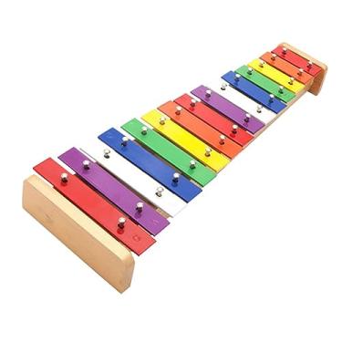 Imagem de Xilofone, Rainbow Metal Bars Toy Música Educacional para Criança 15 Tone Xilofone Com Crianças, Aumentar a Diversão, Desenvolver Ritmo, Reconhecer Elemento Musical Básico