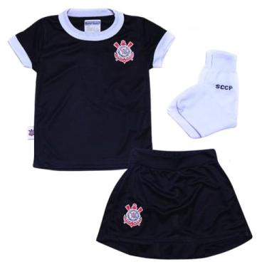 Imagem de Uniforme Infantil Corinthians Artilheira Feminino Oficial