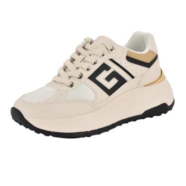 Imagem de GUESS Tênis feminino Fonzi, Marfim/Preto Multi 150, 38