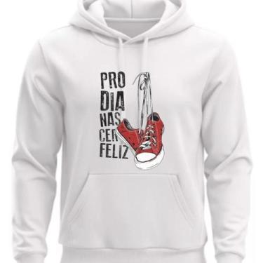 Imagem de Moletom Personalizado Flanelado Pro Dia nascer Feliz - Hs, Branco, M