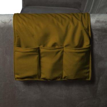Imagem de Porta Controle Em Tecido Suede Para Sofá Herrero, Cobre