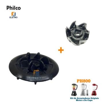 Imagem de Kit Arrastes Originais do Motor e Do Copo Liquidificador Philco PH800