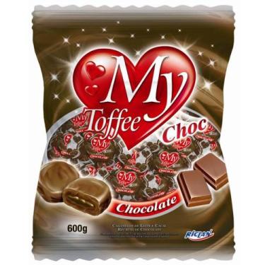 Imagem de Bala de Caramelo My Toffee Sabor Chocolate com Recheio de Chocolate Pc