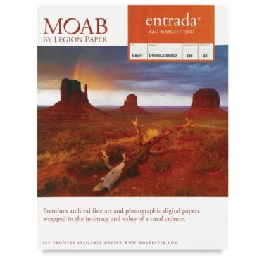 Imagem de Moab Entrada Rag Bright 300 g/m² 21,5 x 28 cm – 25 folhas R08-ERB300851125