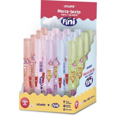 Imagem de Caneta Marca Texto Fini 5 Cores com Aroma Display com 20 - Leonora