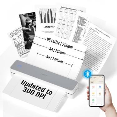 Imagem de Impressora portátil HPRT MT610 Pro sem fio Bluetooth branca