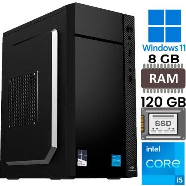 Imagem de Computador Core i5-2500S, Memória RAM 8GB, SSD 120GB, Gt-H61 Com Slot 