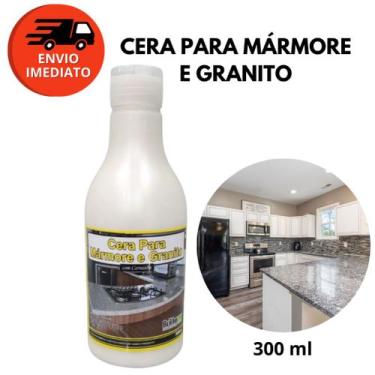 Imagem de Kit Cera Para Mármore E Granito Claro Com Carnaúba 300ml Proteção E Br