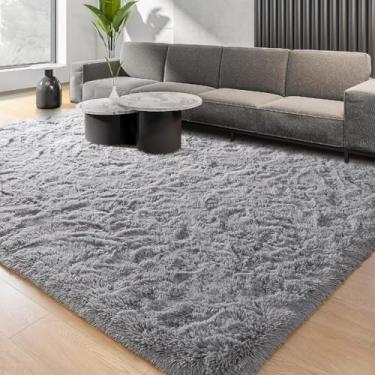 Imagem de Tapete Felpudo Sala 3,00 x 2,00 Super Luxo(Cinza Liso)