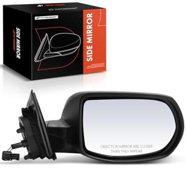 Imagem de A-Premium Espelho retrovisor elétrico lateral do passageiro - Compatível com Honda HR-V HRV 2016-2022 - Espelho retrovisor externo não aquecido dobrável manual preto liso - Substituição # 76208T7W305