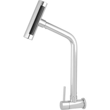 Imagem de Torneira Gourmet de Parede Inox Escovado para Cozinha – 4 Jatos de Alta Pressão, Altura Ajustável, Aço Inox. Instalação Fácil.