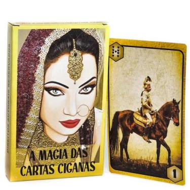 Imagem de Baralho Tarô Magia das Cartas Ciganas 36 cartas Com Manual - Flash