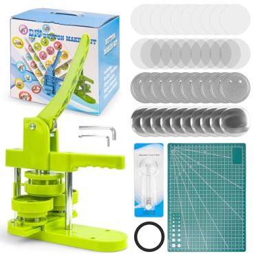 Imagem de gocreate Máquina De Fazer Botões 58 Mm 2,25" Pin Badge Vários Tamanhos Moldes Intercambiáveis Com Tapete Corte Recargas Cortador Circular Para Diy