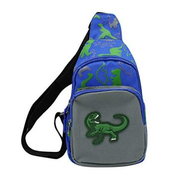 Imagem de Bolsa tiracolo pequena com desenho animado de animais para meninos e meninas, esportes, viagens, caminhadas, B - Verde profundo, One Size