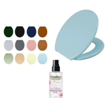 Imagem de Tampa Assento Sanitário Universal Oval Soft Astra + Freshcô Odorizador
