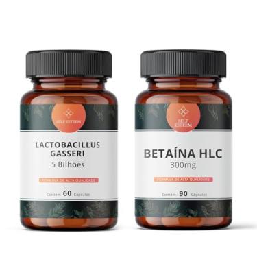 Imagem de Lactobacillus Gasseri 5 Bilhões de UFC 60 Cápsulas + Betaína Hcl 300Mg 90 Doses