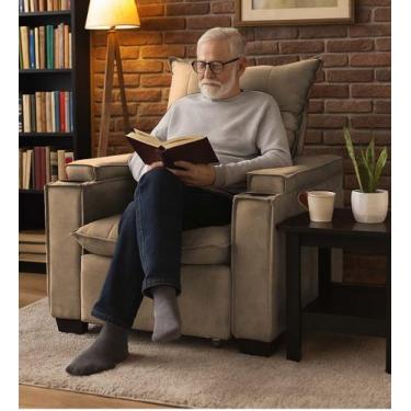 Imagem de Poltrona Papai Reclinável Pulse Porta Copos Carregador usb - B Home De