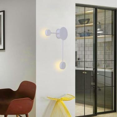 Imagem de GZZBMY Arandelas de parede modernas de LED de metal acrílico para iluminação de parede luminárias de parede nórdicas minimalistas para sala de estar interna quarto corredor decoração de escritório