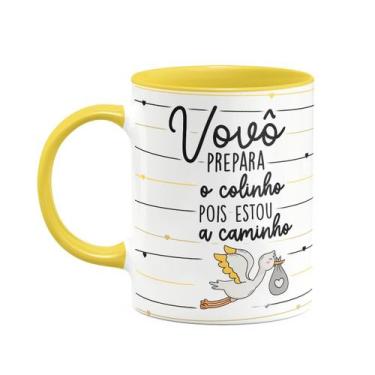 Imagem de Caneca - Vovô prepara o colinho, estou a caminho! B-yellow - JPS INFO
