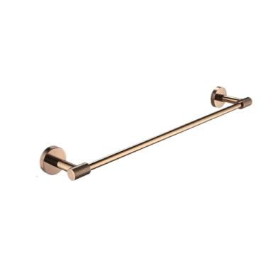 Imagem de Conjunto de banheiro em aço inoxidável 304 ouro rosa - barra de toalha e suporte para papel higiênico - kit completo para montagem em parede, barra de toalha individual