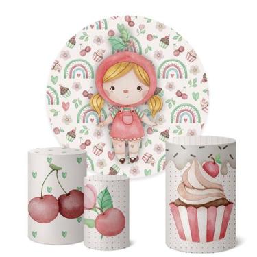 Imagem de Trio Capas Cilindro + Painel Redondo 1,50m Cerejinha - Fadrix, K1CER02