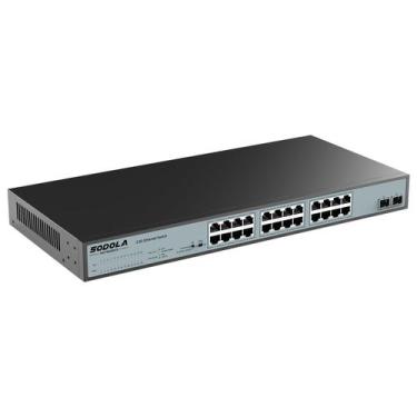 Imagem de Switch Ethernet Sodola 24 portas 2,5 Gb não gerenciado 160 Gbps