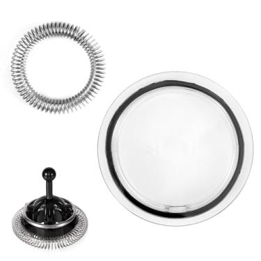 Imagem de 3 Peças Reposição Espumador de Leite para Nespresso Aeroccino 3/4/Plus, Peças Espumador de Leite Inclui Mola Batedor Agitador Aço Inoxidável e Tampa Vedação para Acessórios Máquina Café