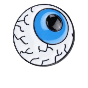 Imagem de Broche de olhos: Um novo broche europeu e americano para o coração, órgãos humanos e pulmões, adequado para bolsas, chapéus e jaquetas (olhos)