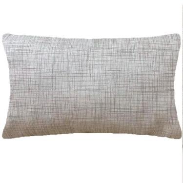 Imagem de Almofada Retangular Textura Bege Impermeável 50x28cm - Sua Casa Decor