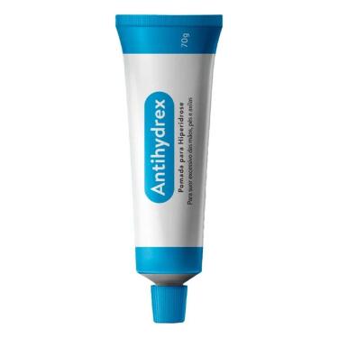 Imagem de Antihydrex Pomada para Suor Excessivo Mãos Pés Axilas 70g