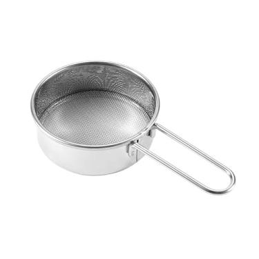 Imagem de Peneira de açúcar em pó, aço inoxidável, filtro de malha fina para assar, espanar e decorar