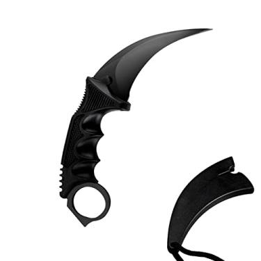 Imagem de TOPOINT Faca de treinamento Karambit sem ponta Karambit faca de treinamento sem ponta ferramenta de treinamento com bainha para iniciantes, ferramenta de treinamento 100% segura
