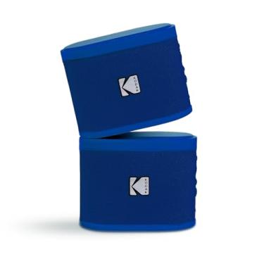 Imagem de KODAK Alto-falante Bluetooth SOUNDBRIX com som HD, portátil, sem fio, IPX4, resistente à água até 5H Playtime V5.4 para festas em casa, ao ar livre, praia, aparelhos eletrônicos (azul dos bastidores
