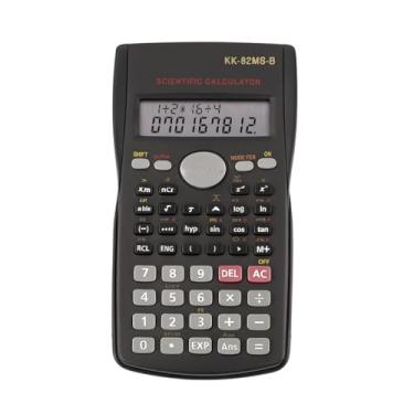 Imagem de Calculadora Científica com 240 Funções e Display Duplo em LCD, 10+2 Dígitos para Cálculos Estatísticos, Financeiros, Frações com Resposta e Teclas Rápidas (Preto)