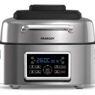 Imagem de Fritadeira Air Fryer Grill Gigante 6L Aço Inox 127V Peabody, 110V
