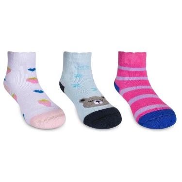 Imagem de Kit 3 pares Meias Cano Curto Bebê Hoahi diverso