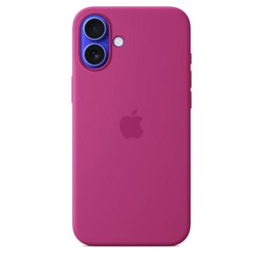 Imagem de Capa com MagSafe iPhone 16 Plus, Apple, Silicone Fúcsia