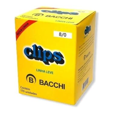 Imagem de Bacchi Clips Galvanizado, Aço 8/0, Caixa com 170 Unidades, Clipes Para Papel Bacchi